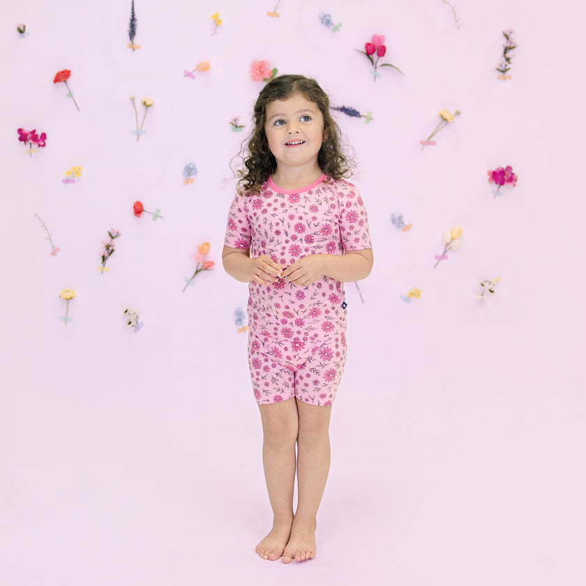 Short PJ Set in Ditsy Daisies