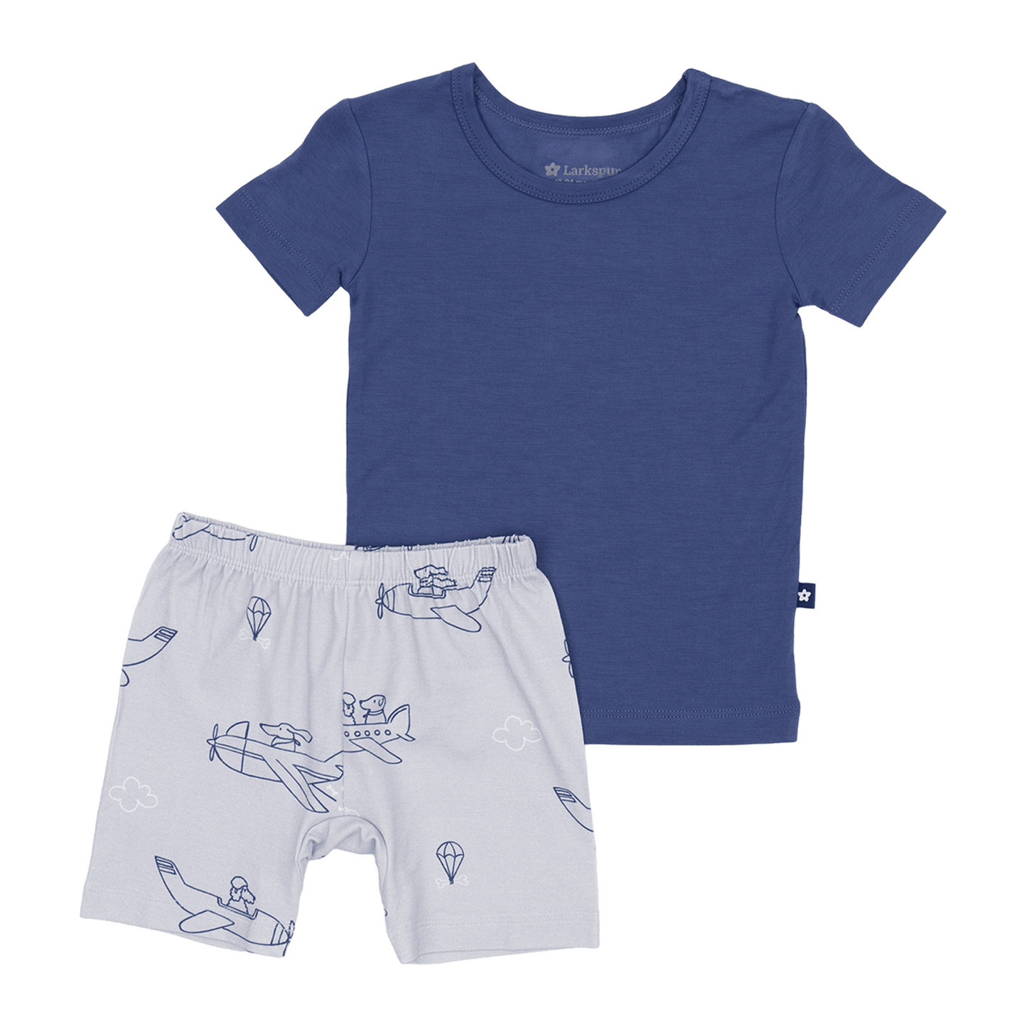 Short PJ Set in Flurry Fliers