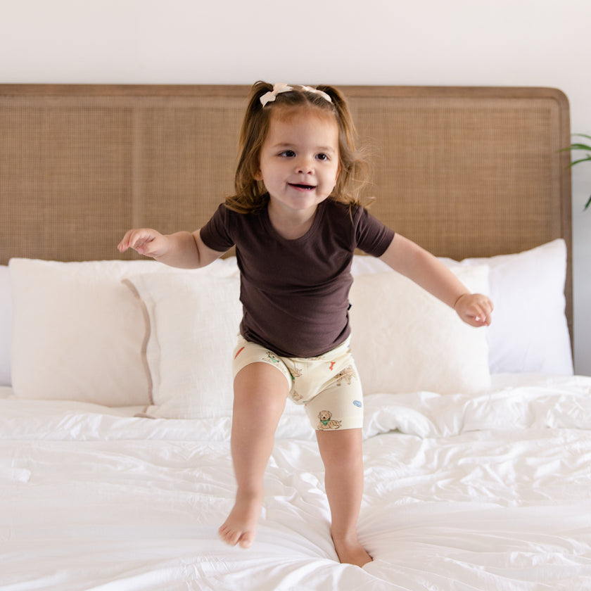 Short PJ Set in Playful Pups