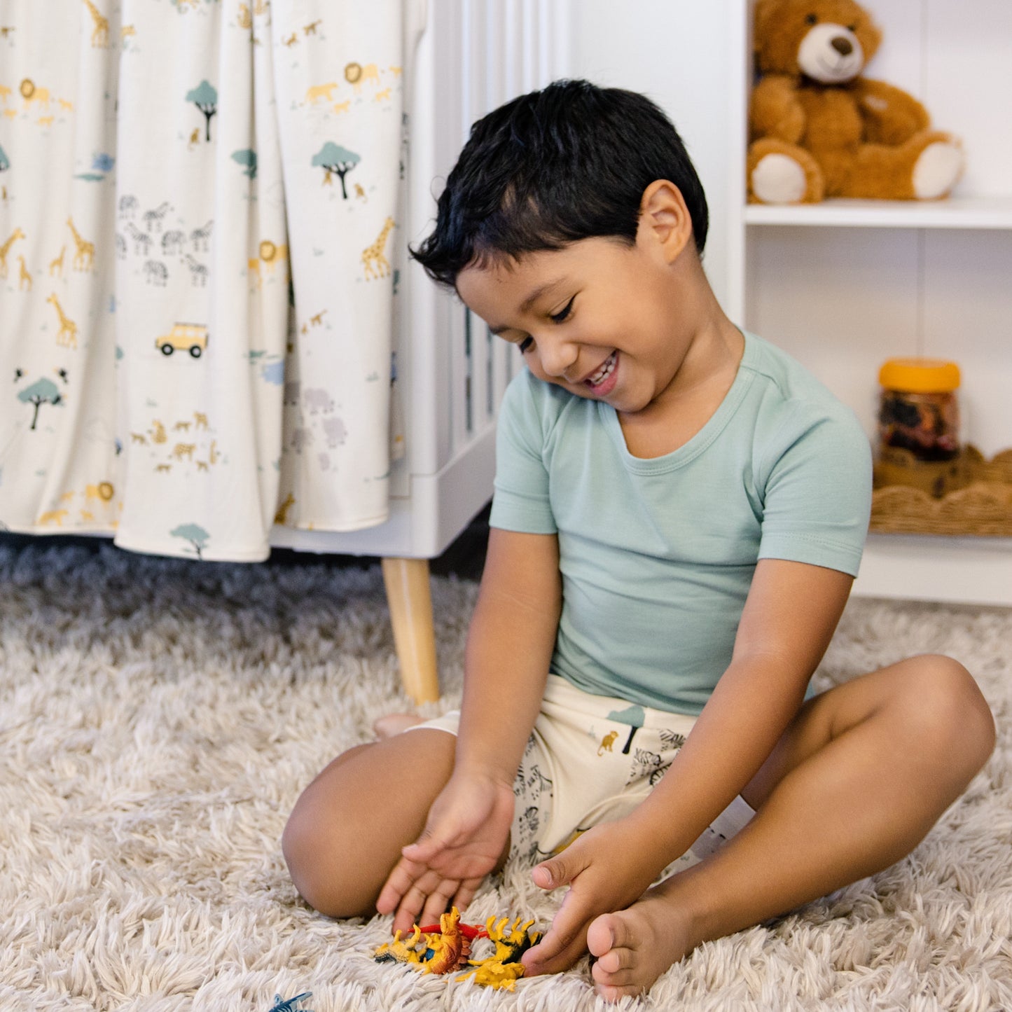 Short PJ Set in Safari