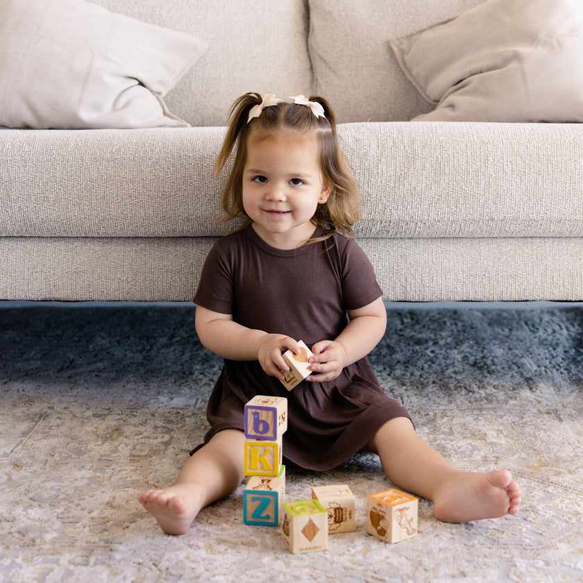 Twirl Dress in Hot Fudge