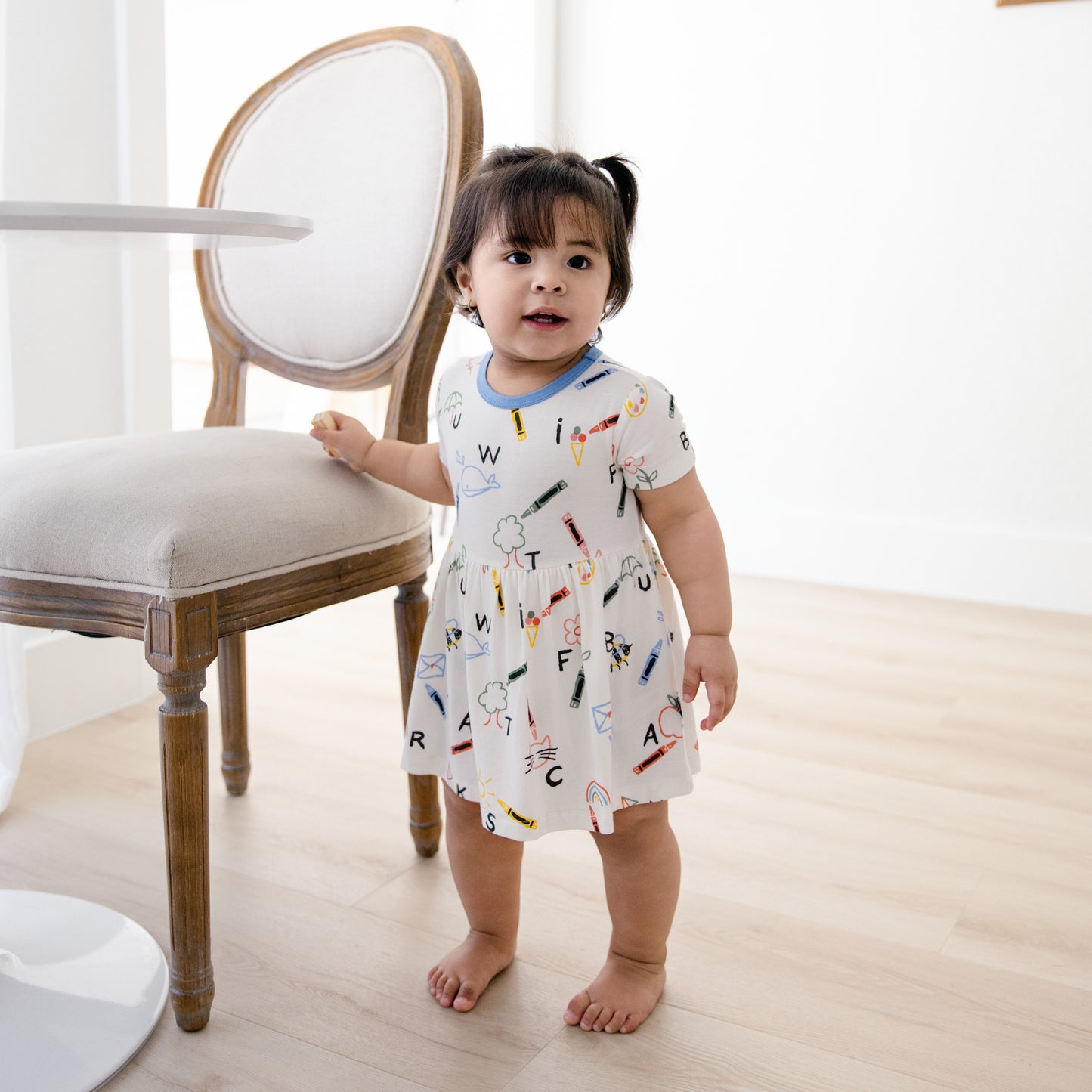 Twirl Dress in Lively Letters