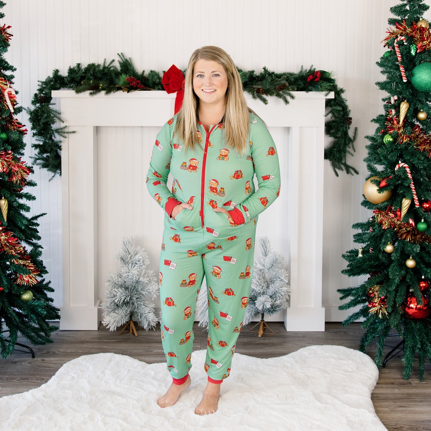 Women's Jumpsuit in Dear Santa