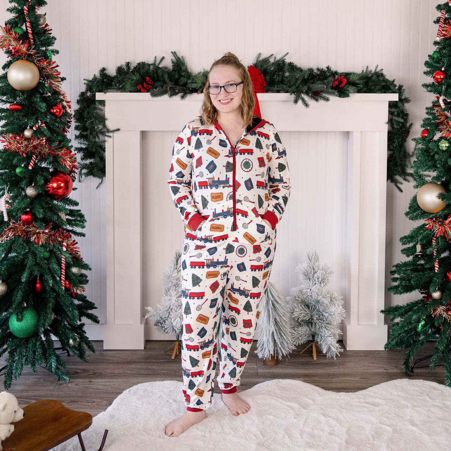 Women's Jumpsuit in Holiday Express