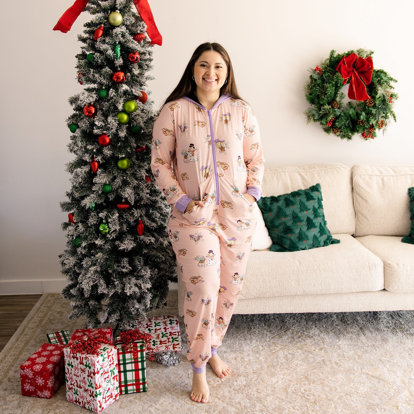 Women's Jumpsuit in Hoppy Holidays