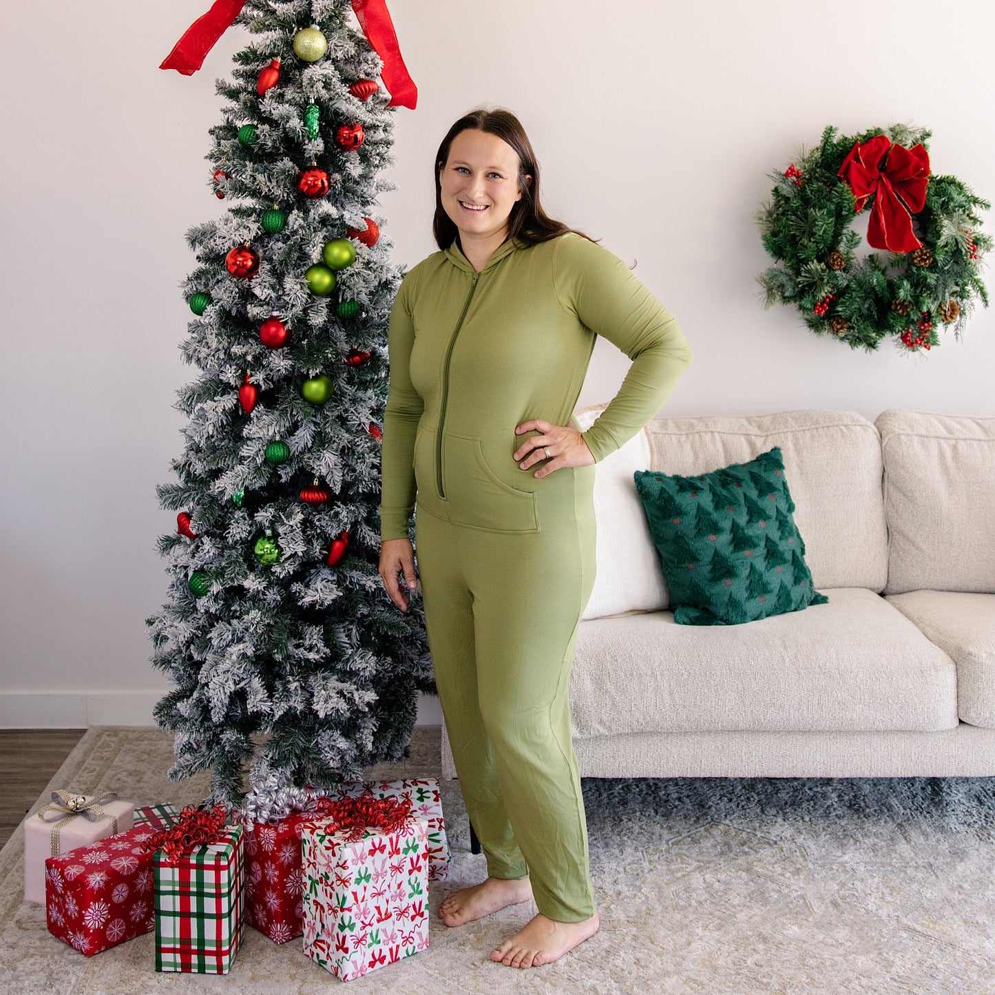 Women's Jumpsuit in North Pole Pine