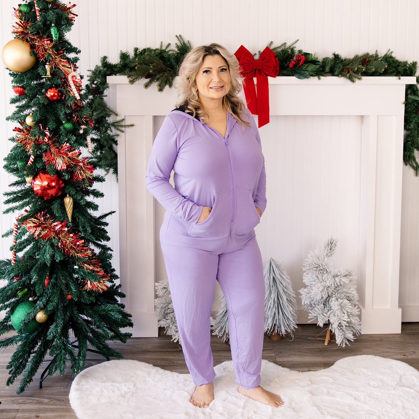 Women's Jumpsuit in Plum Pudding