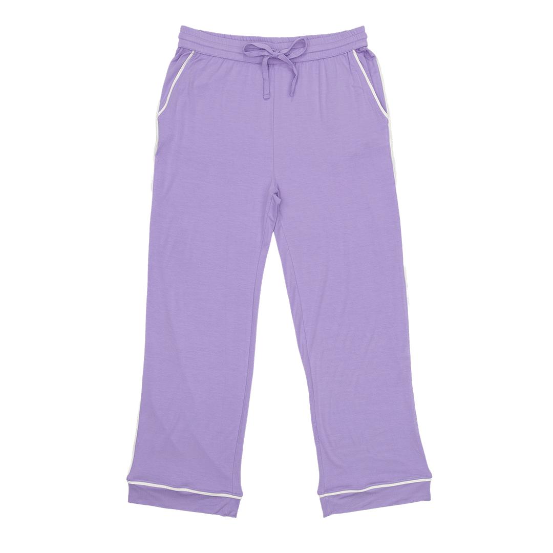 Women's Long Pajama Set in Plum Pudding