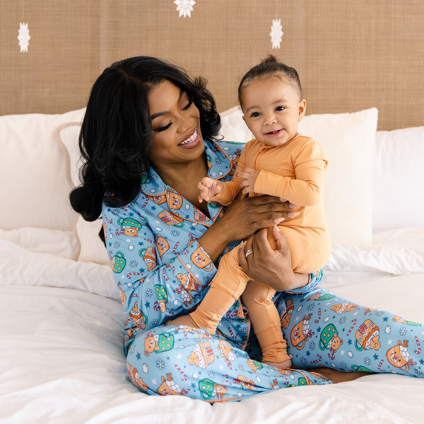 Women's Long Pajama Set in Teddy Treat Time