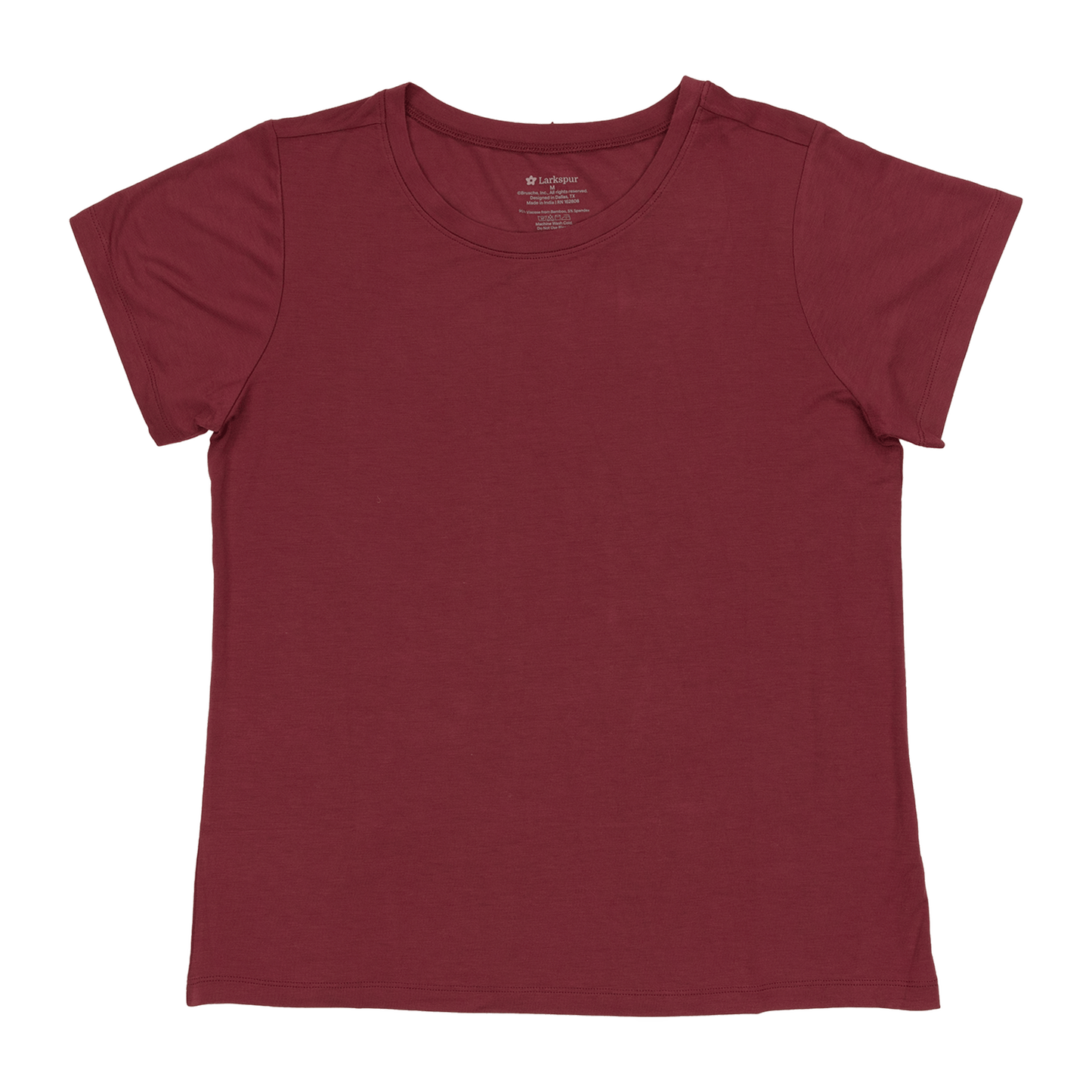 Women's Short Sleeve Lounge Tee in Crimson Canter