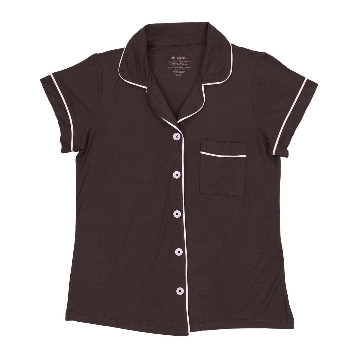 Women's Short Pajama Set in Hot Fudge