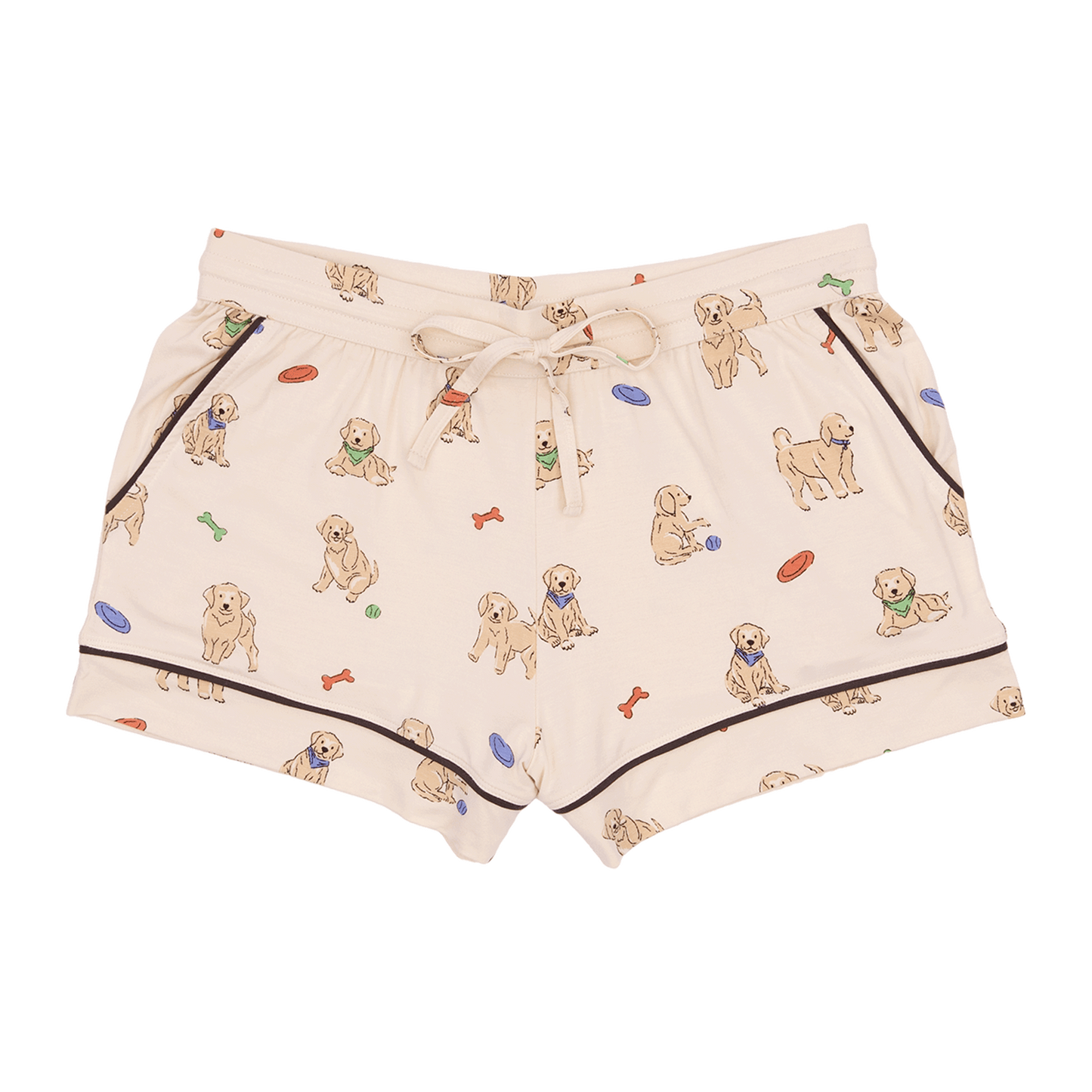 Women's Short Pajama Set in Playful Pups