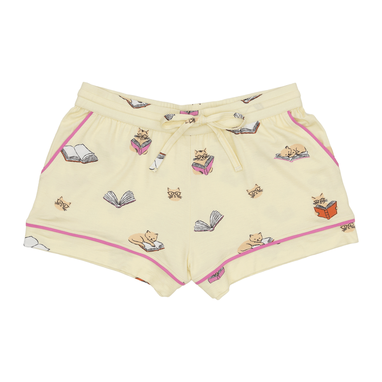 Women's Short Pajama Set in Whiskers and Words