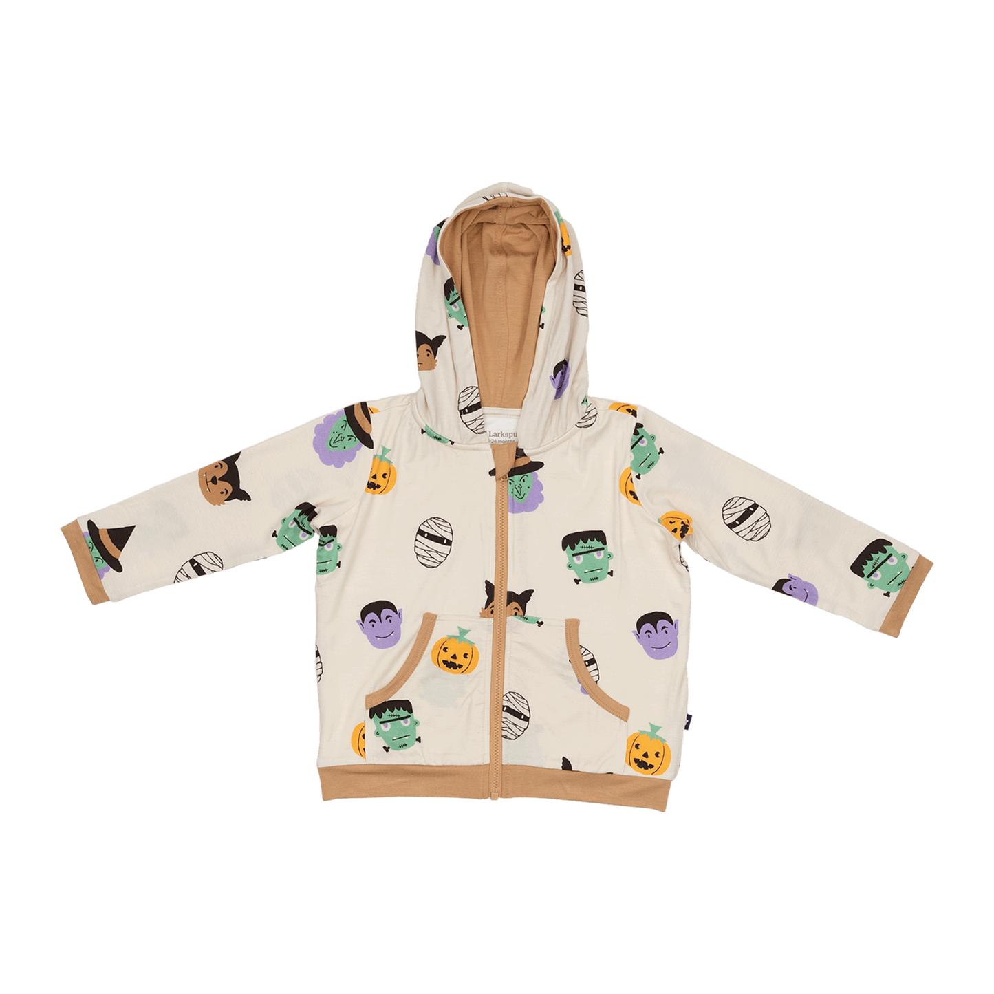 Zip Hoodie in Boo Crew