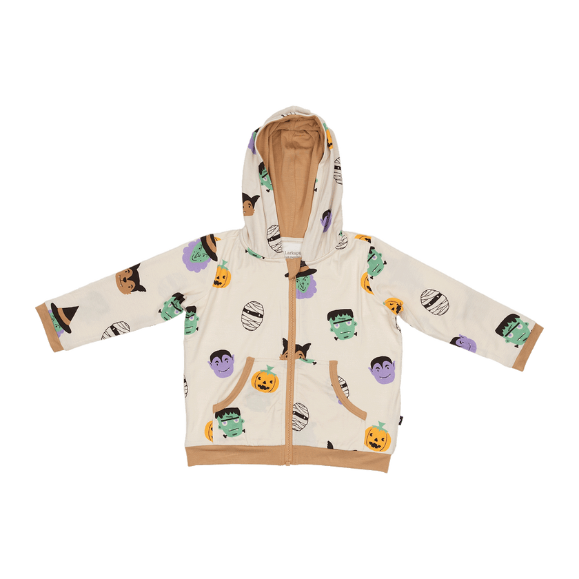 Zip Hoodie in Boo Crew