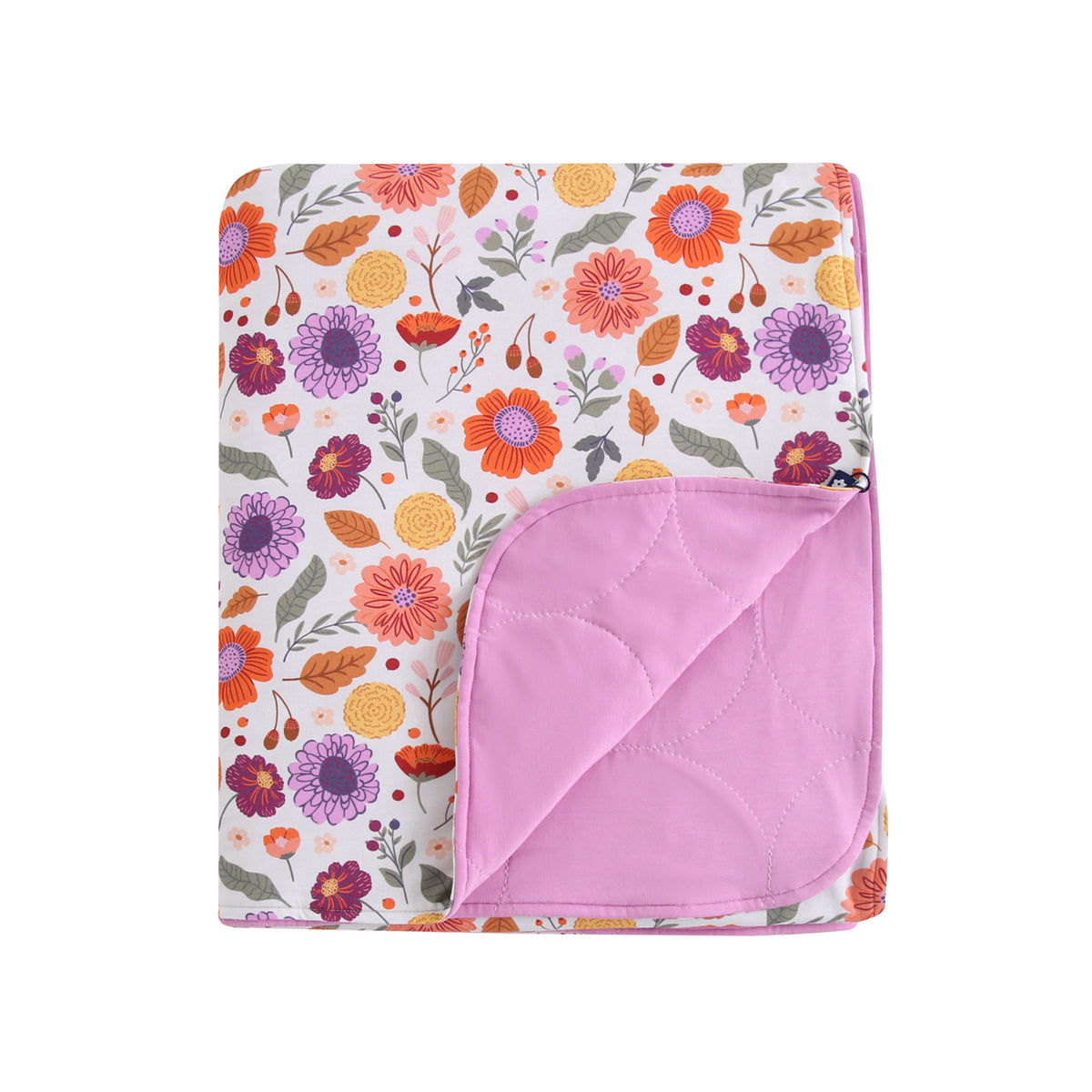 Cozy Adult Blanket in Fall Florals 2.5 TOG