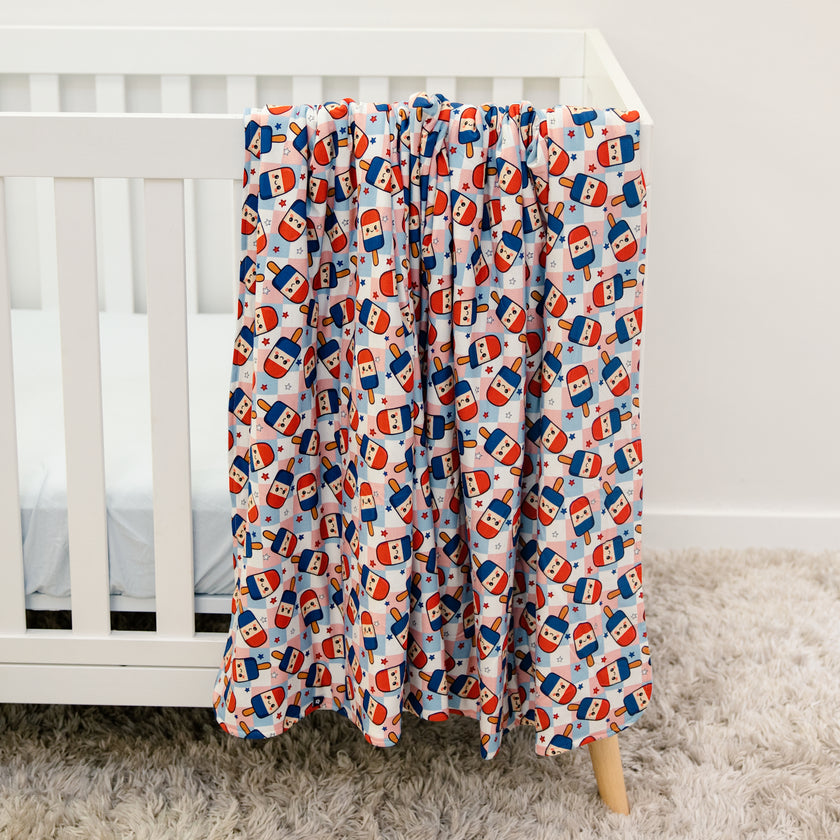 Cozy Blanket in Patriot Pops
