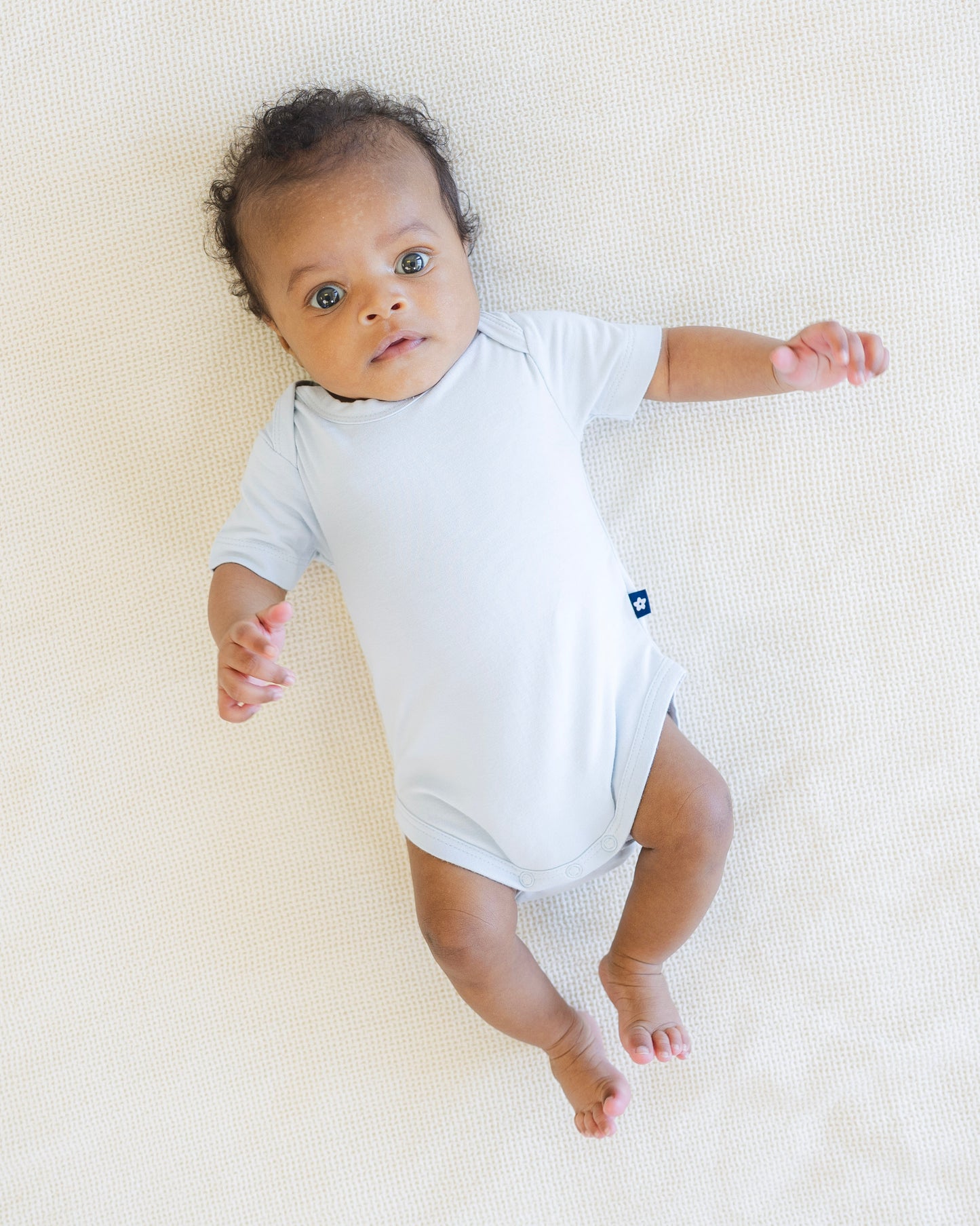 Short Sleeve Bodysuit in Cloud