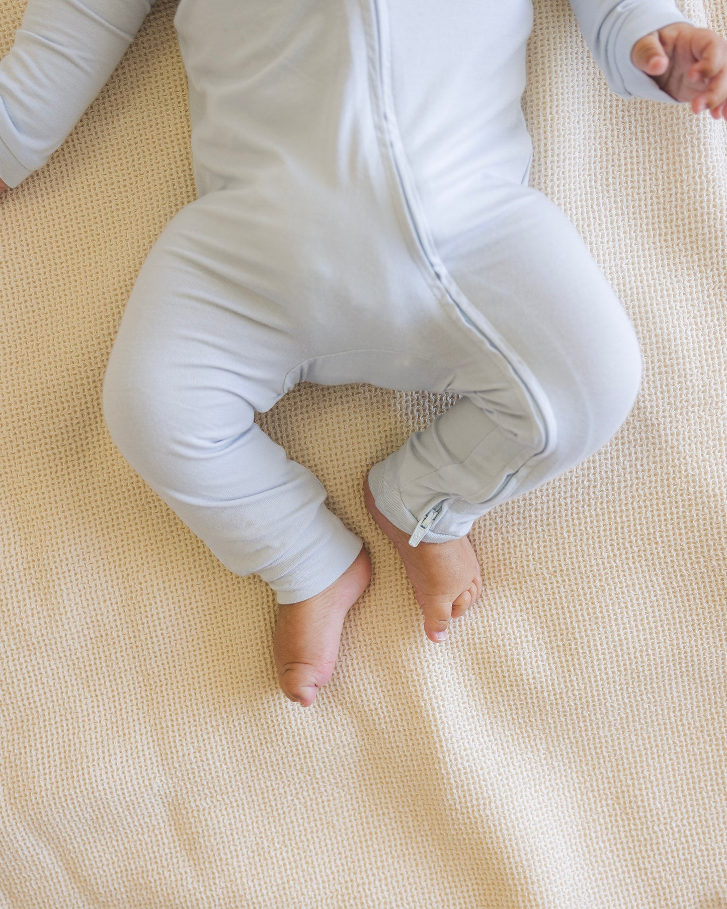 Zip Romper in Cloud