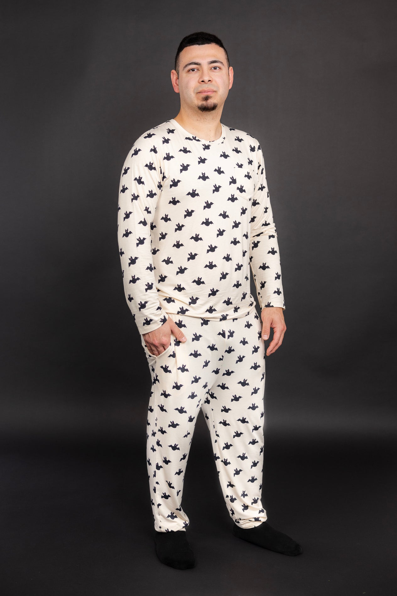 Men's Jogger Set in Happy Bats