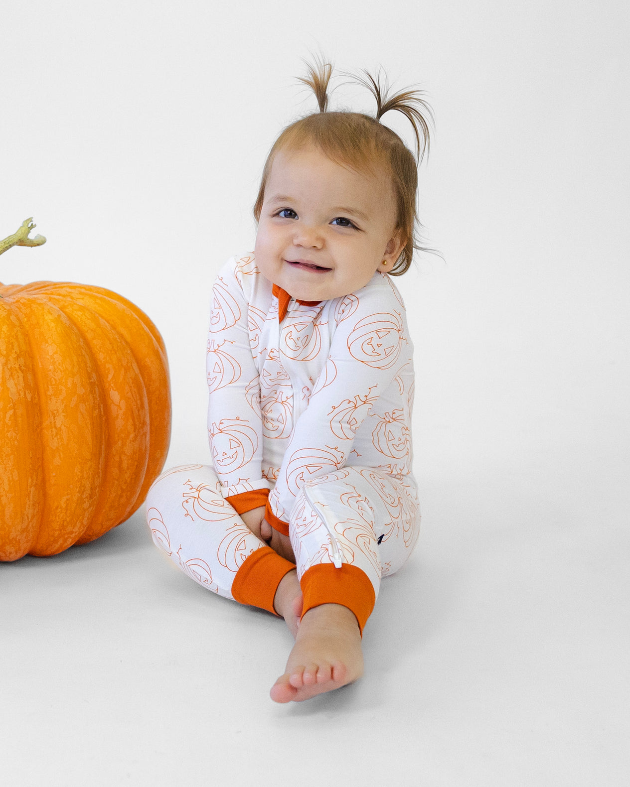 Zip Romper in The Great Pumpkin