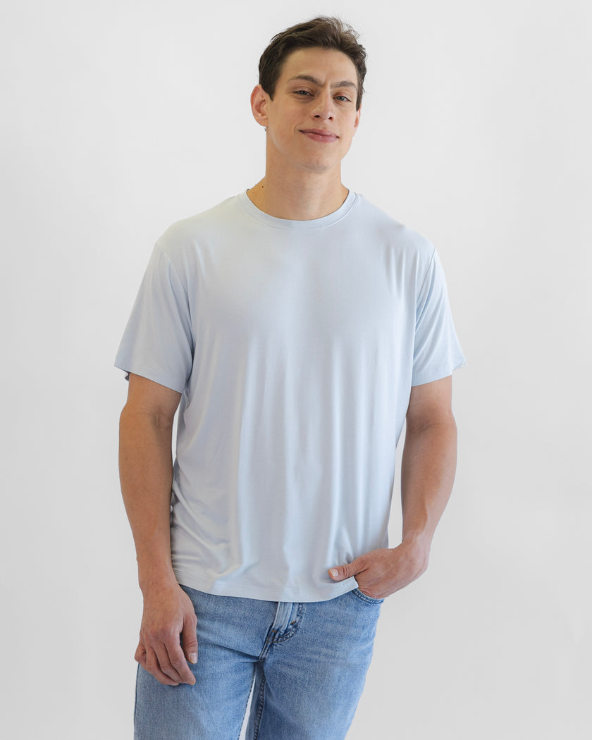 Men's Crew Neck Tee in Cloud