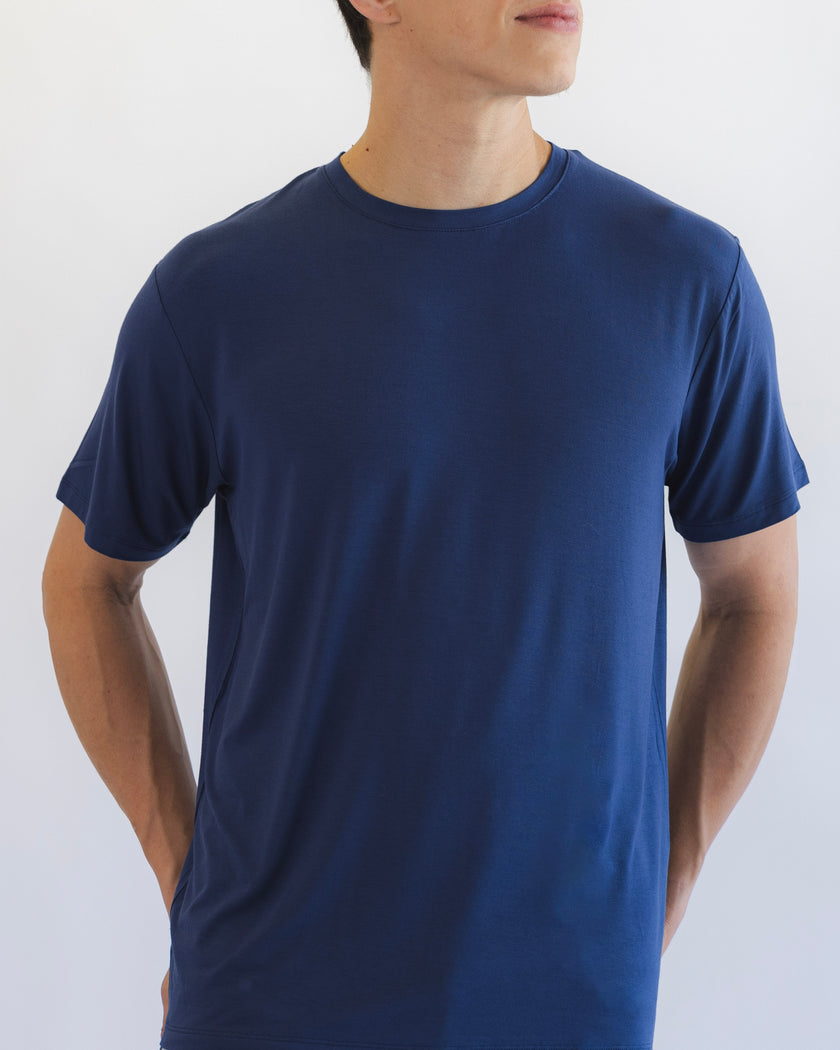 Men's Crew Neck Tee in Larkspur