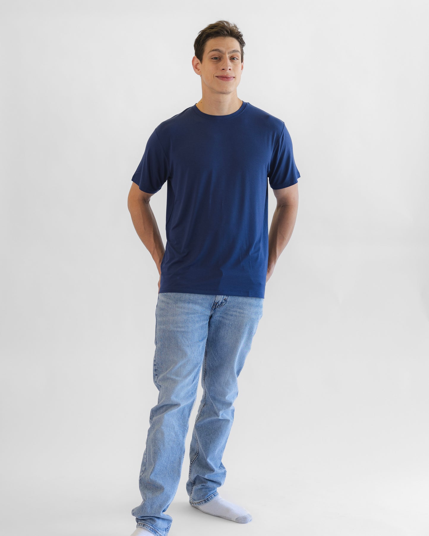 Men's Crew Neck Tee in Larkspur