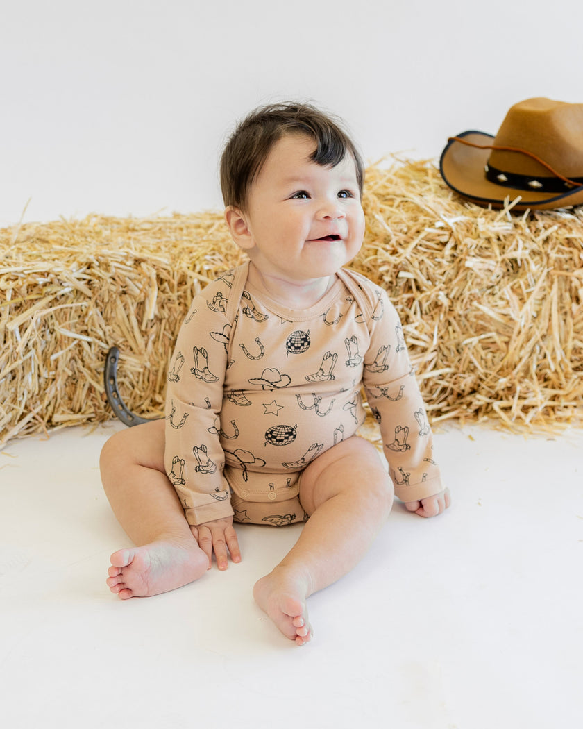 Long Sleeve Bodysuit in Rodeo