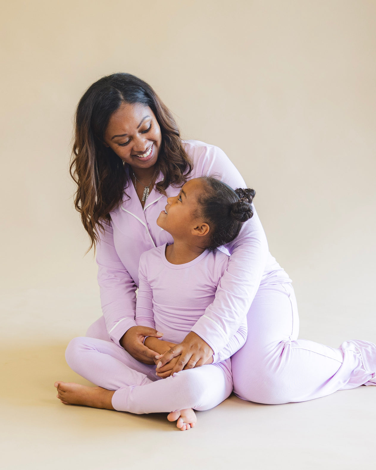 Women's Long Pajama Set in Orchid