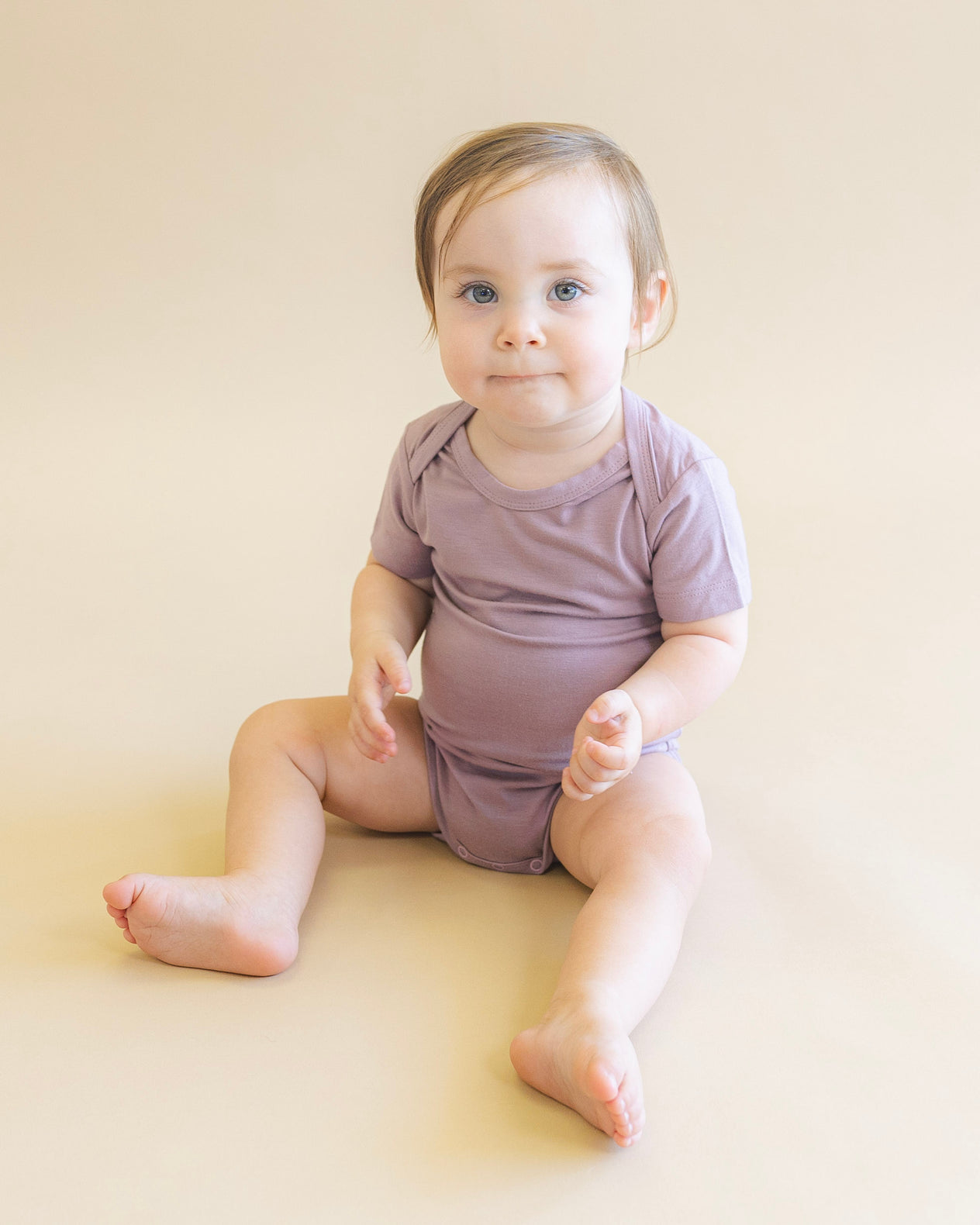 Short Sleeve Bodysuit in Grape