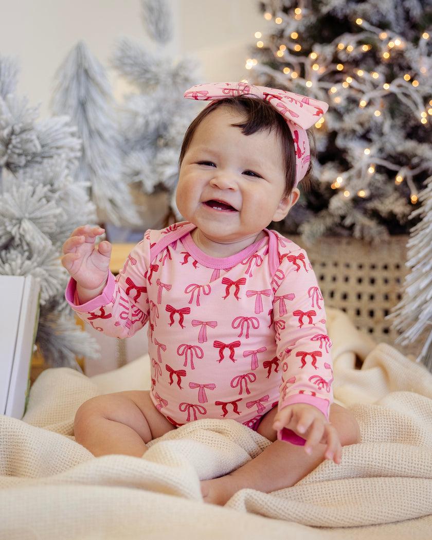 Long Sleeve Bodysuit in Bows