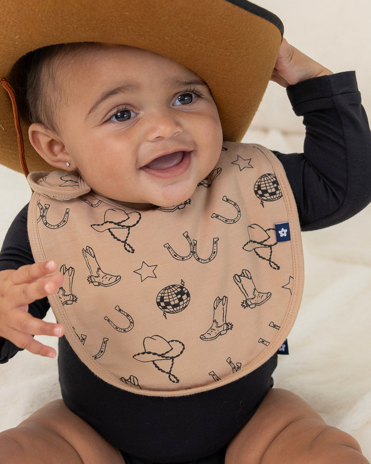 Plush Bib in Rodeo