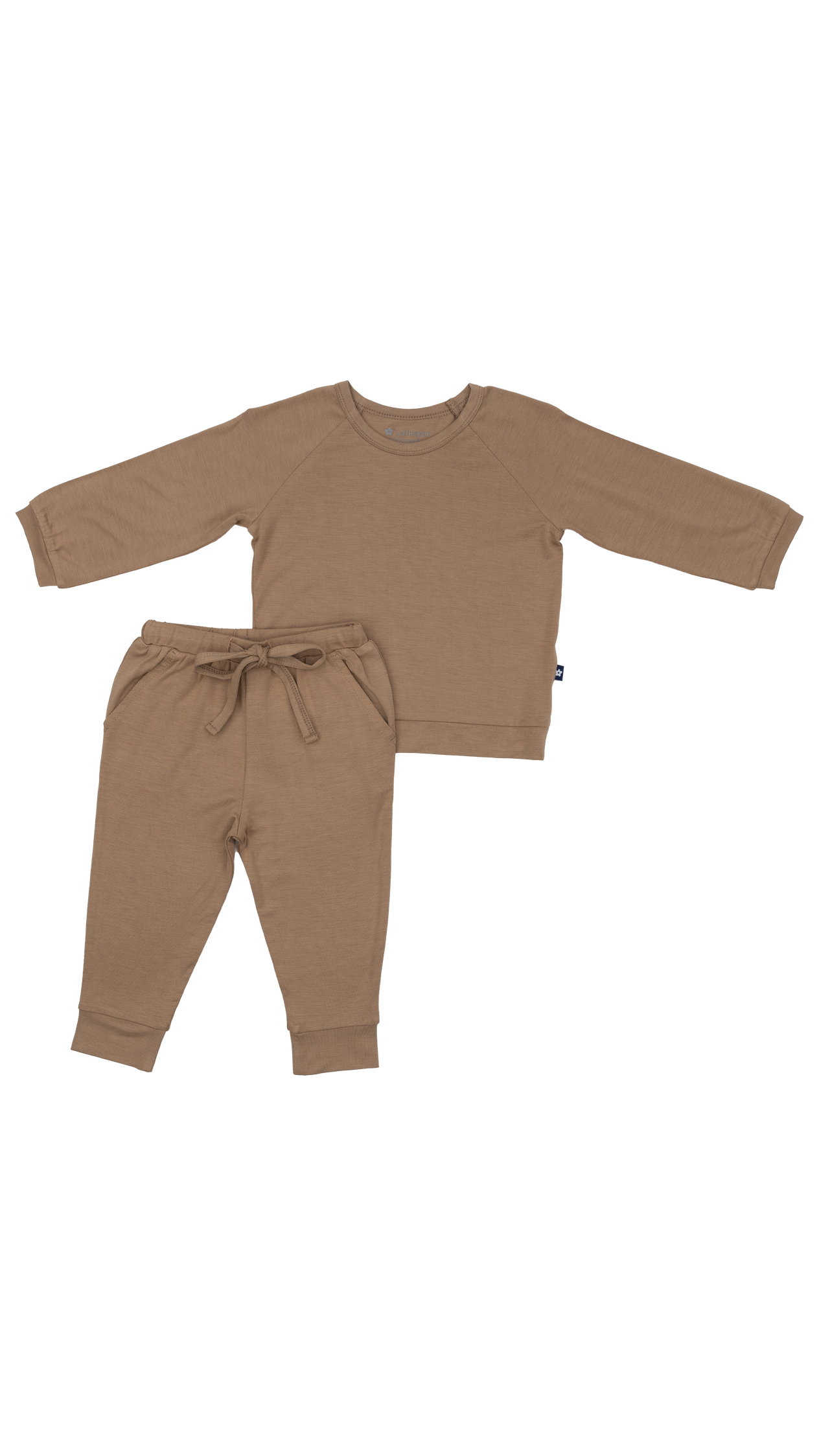 Long Sleeve Jogger Set in Mocha