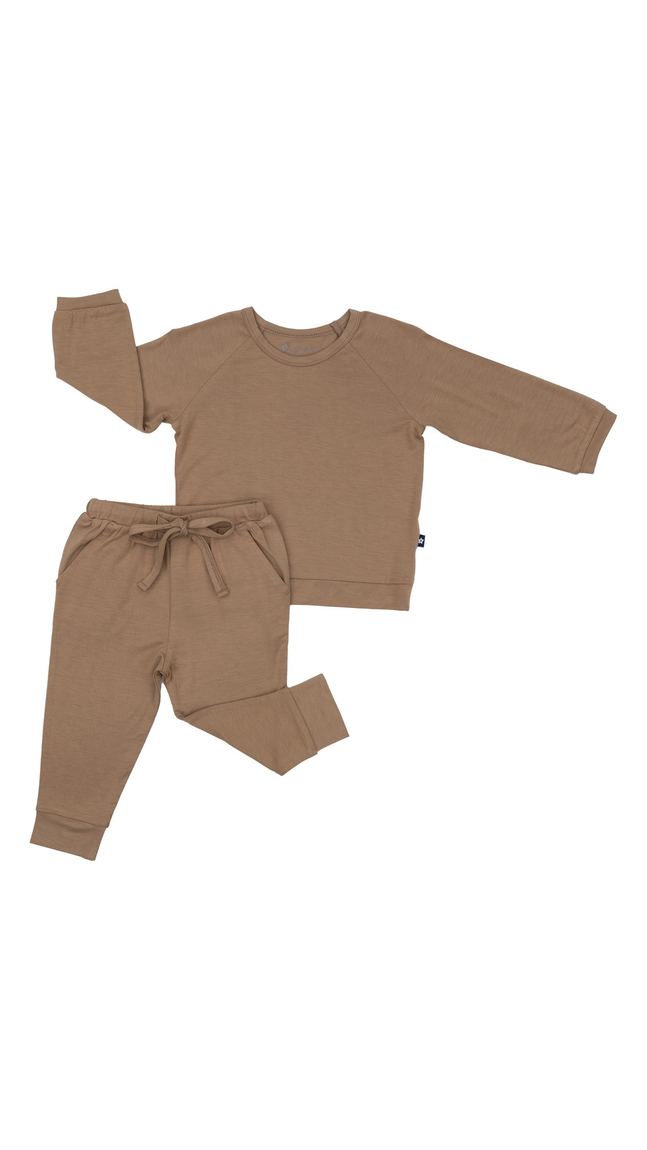 Long Sleeve Jogger Set in Mocha