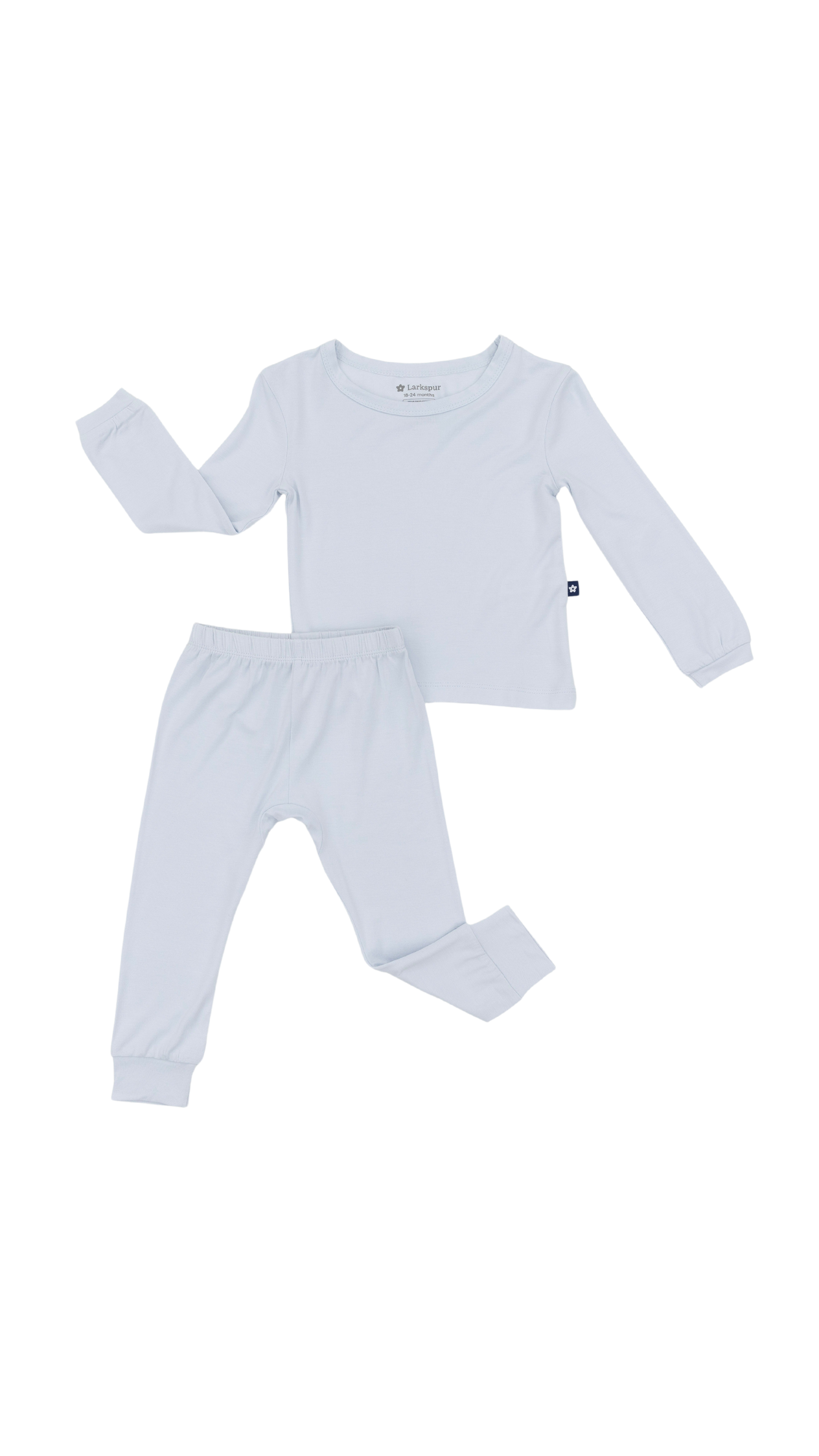 Long PJ Set in Cloud Larkspur Baby