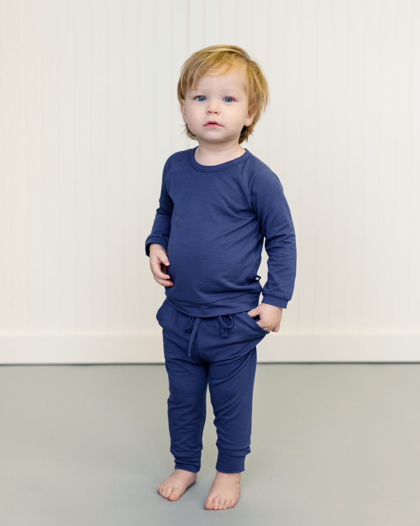 Long Sleeve Jogger Set in Larkspur