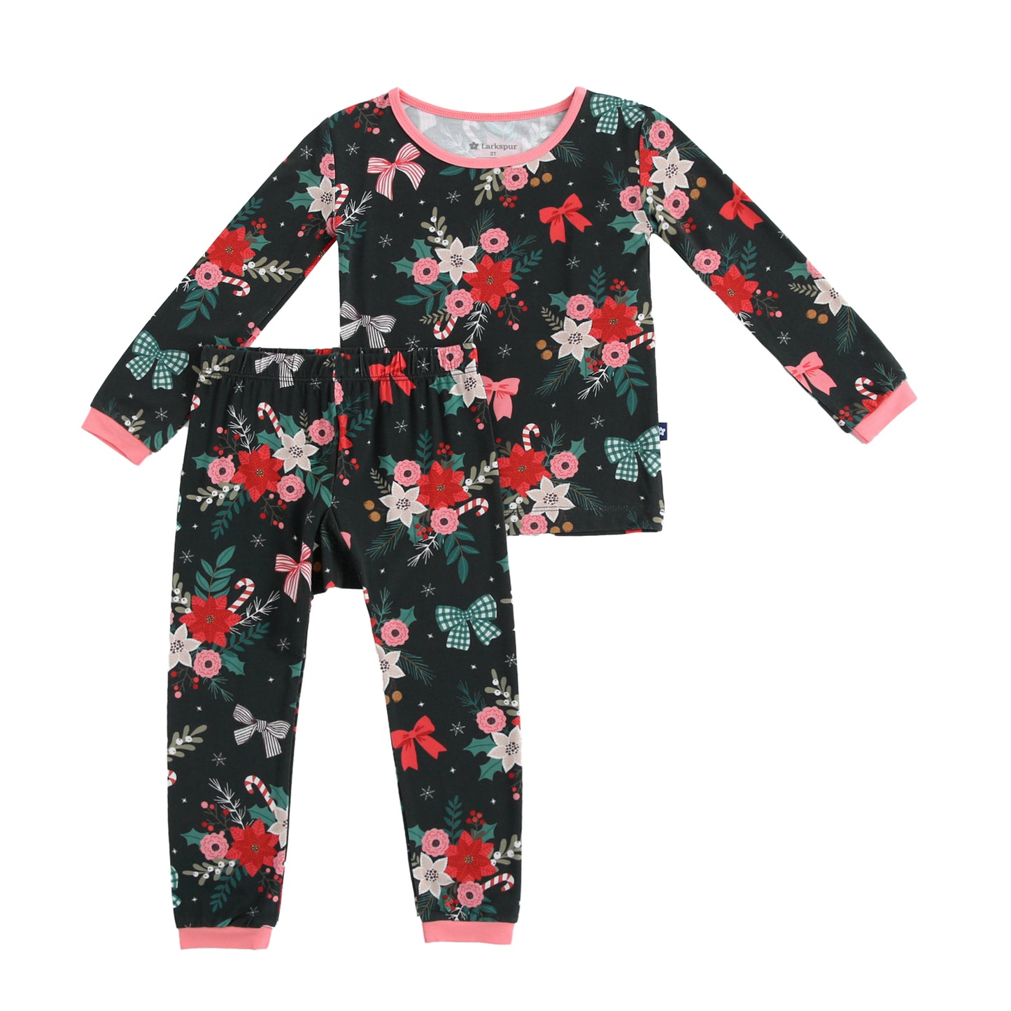 Long Sleeve Pajamas in Holly and Bloom