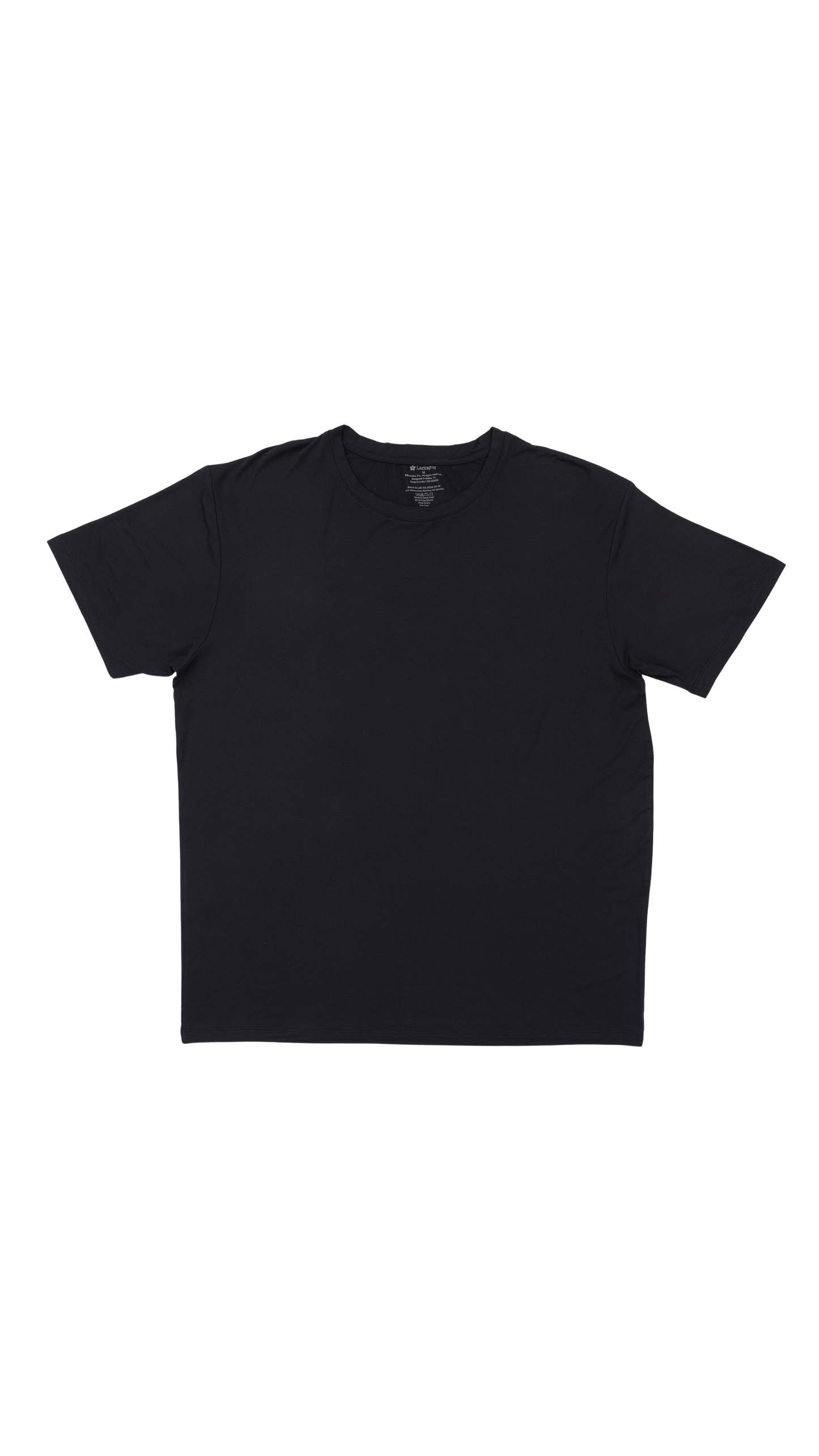 Men's Crew Neck Tee in Black