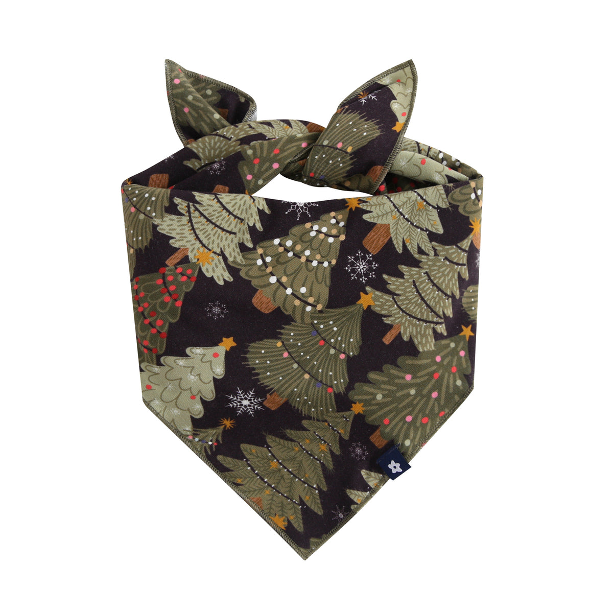 Pet Bandana in Festive Trees