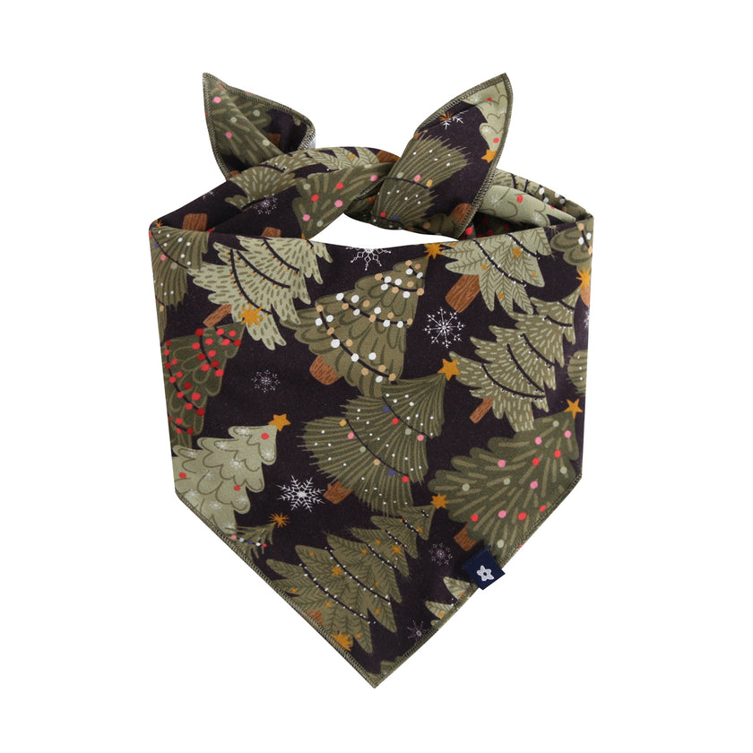 Pet Bandana in Festive Trees