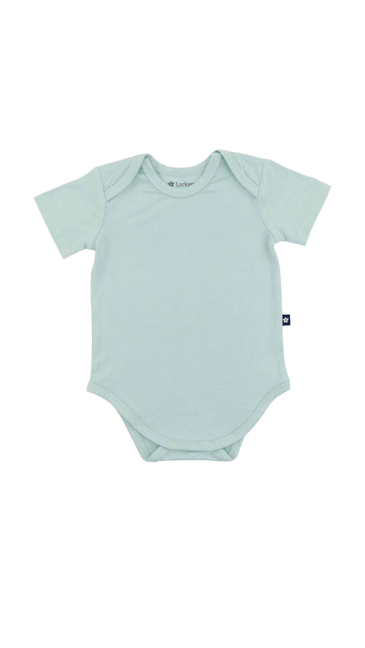 Short Sleeve Bodysuit in Aqua