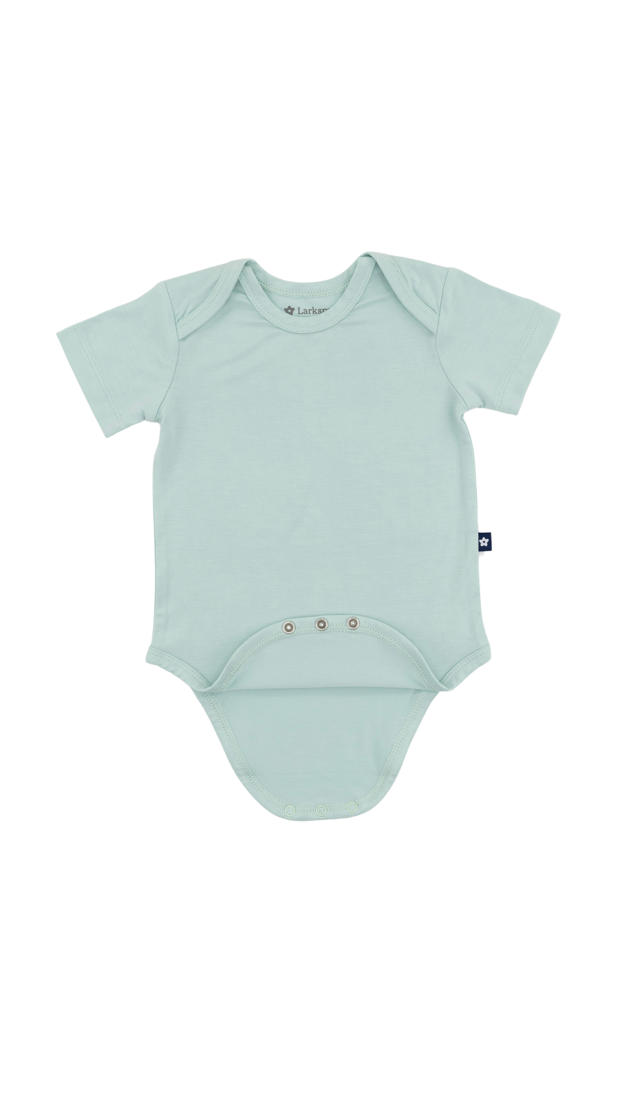 Short Sleeve Bodysuit in Aqua