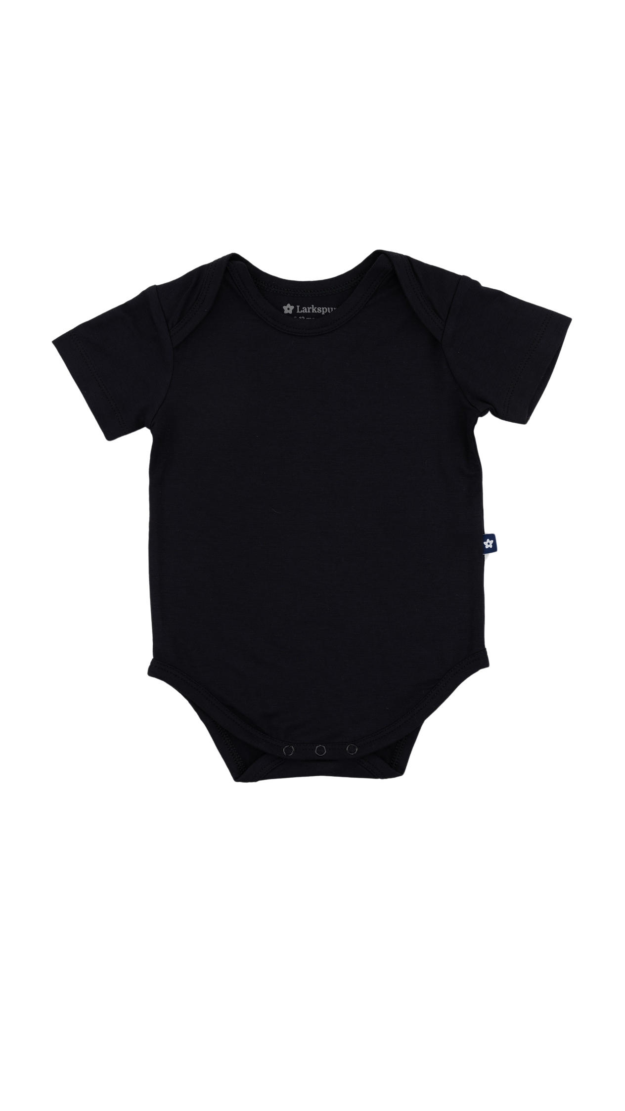 Short Sleeve Bodysuit in Black