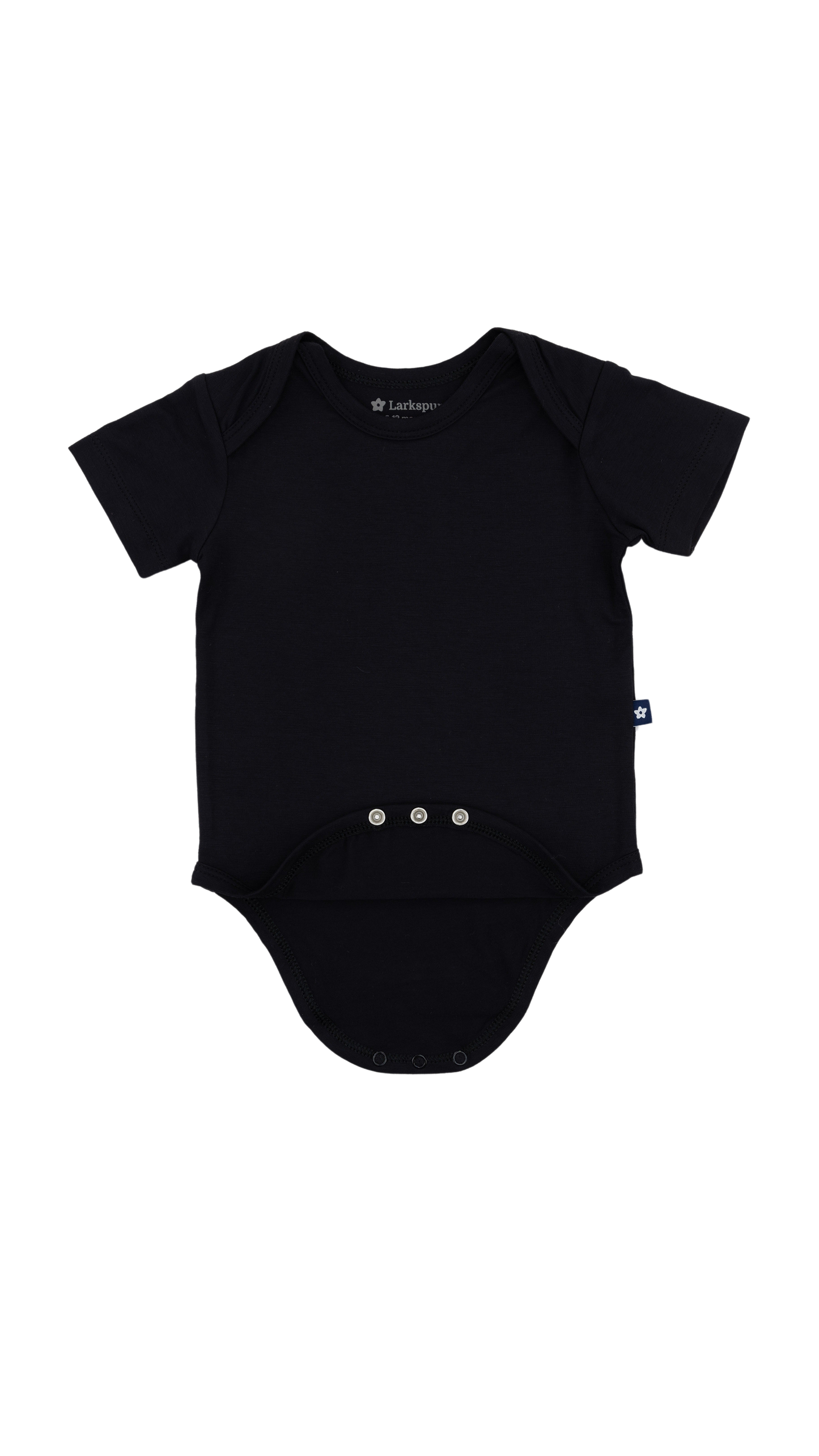 Short Sleeve Bodysuit in Black