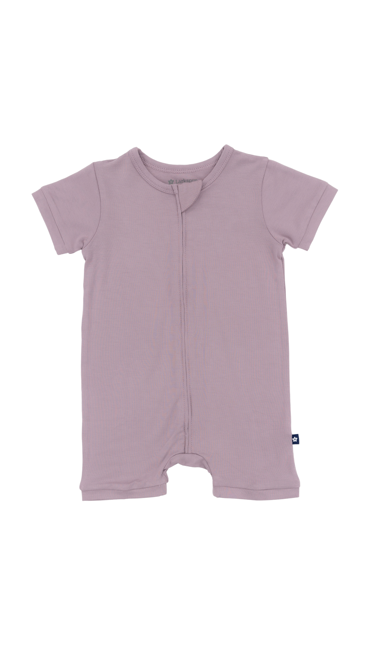 Short Zip Romper in Grape