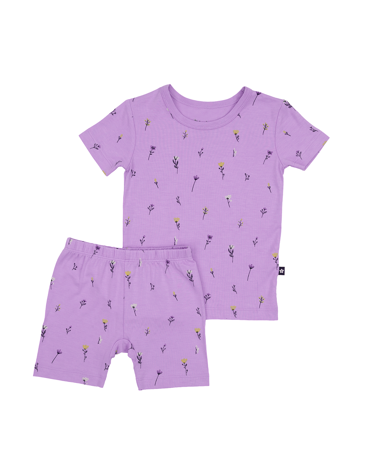 Short PJ Set in Lavender Bloom