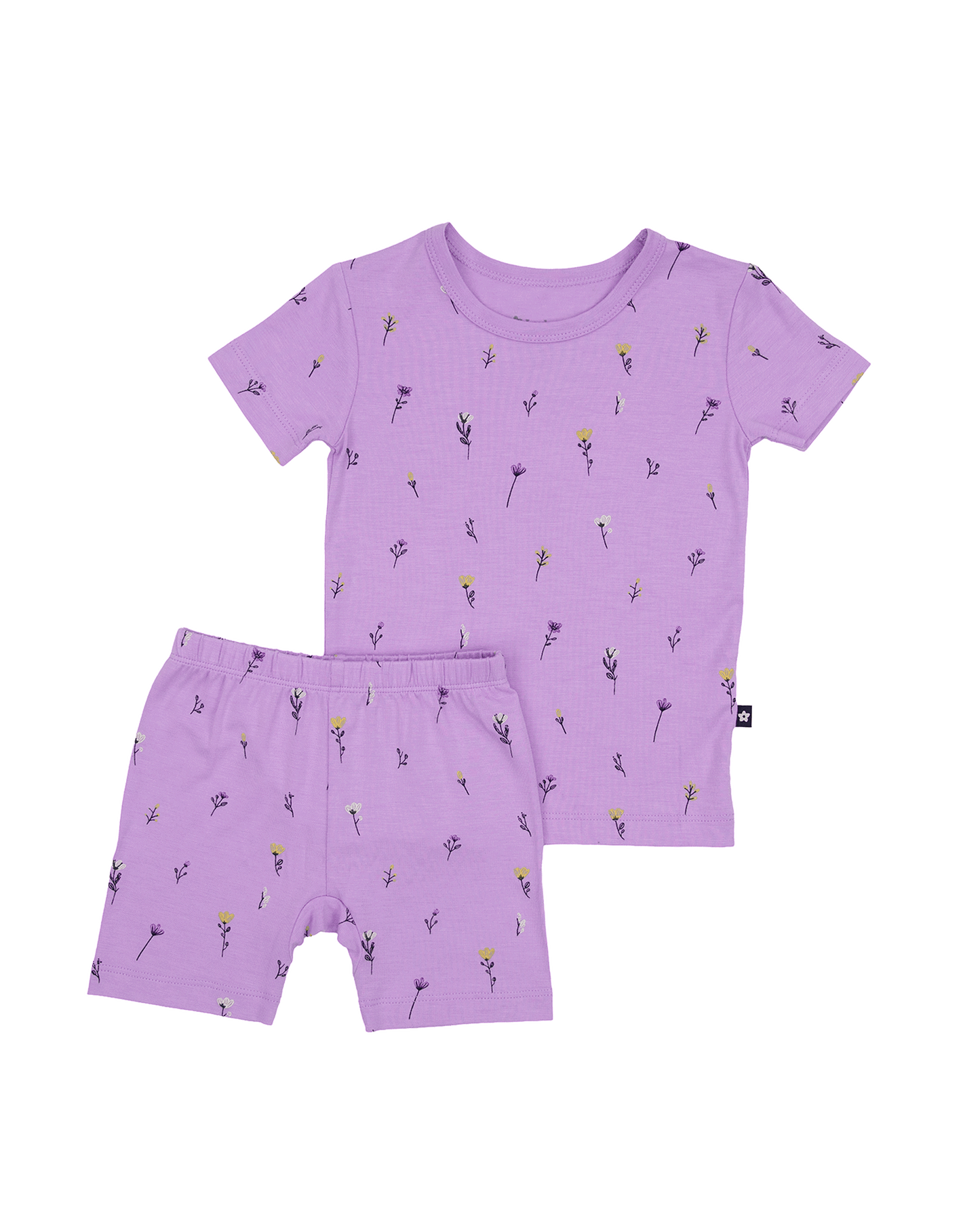 Short PJ Set in Lavender Bloom