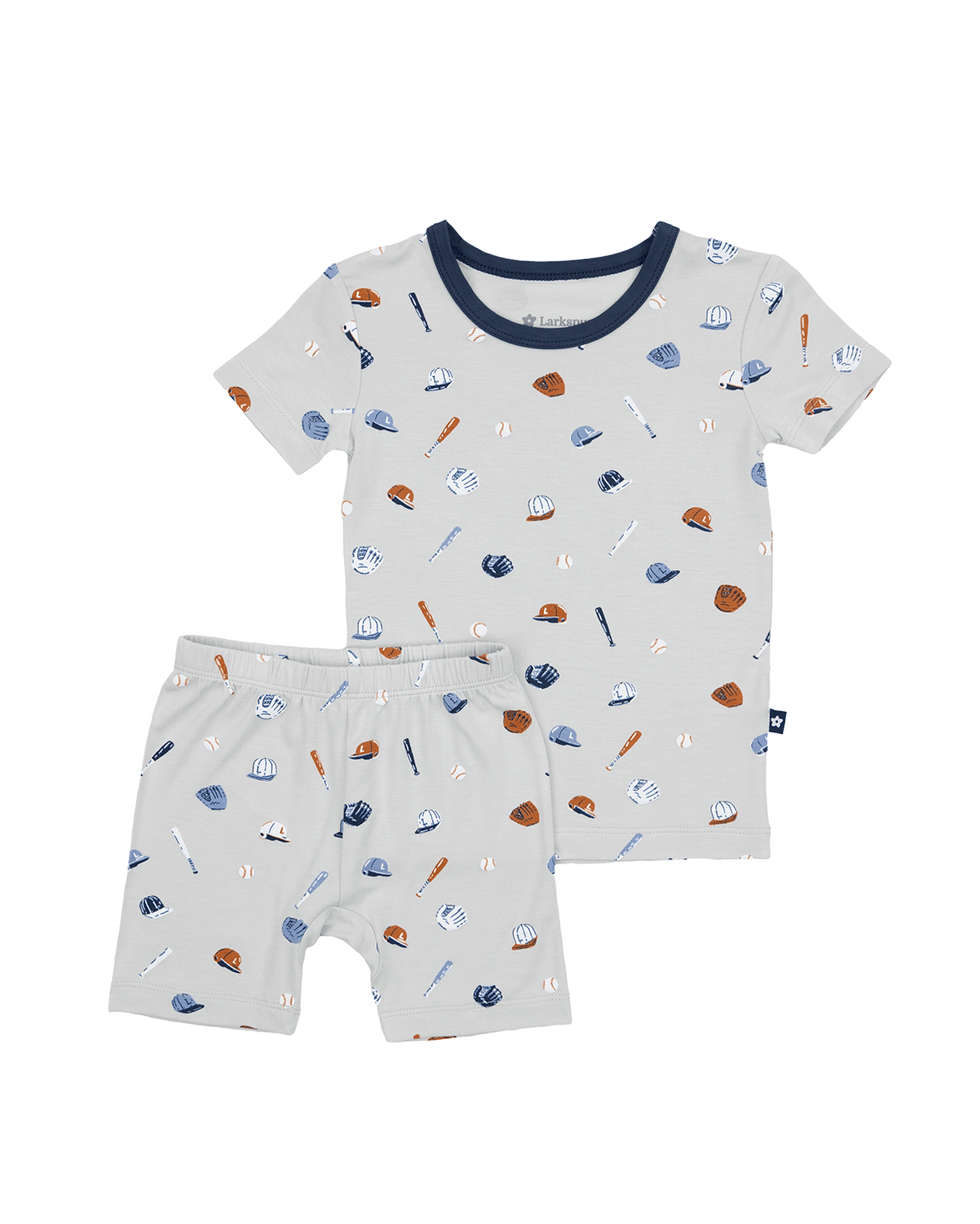 Short PJ Set in Little Slugger