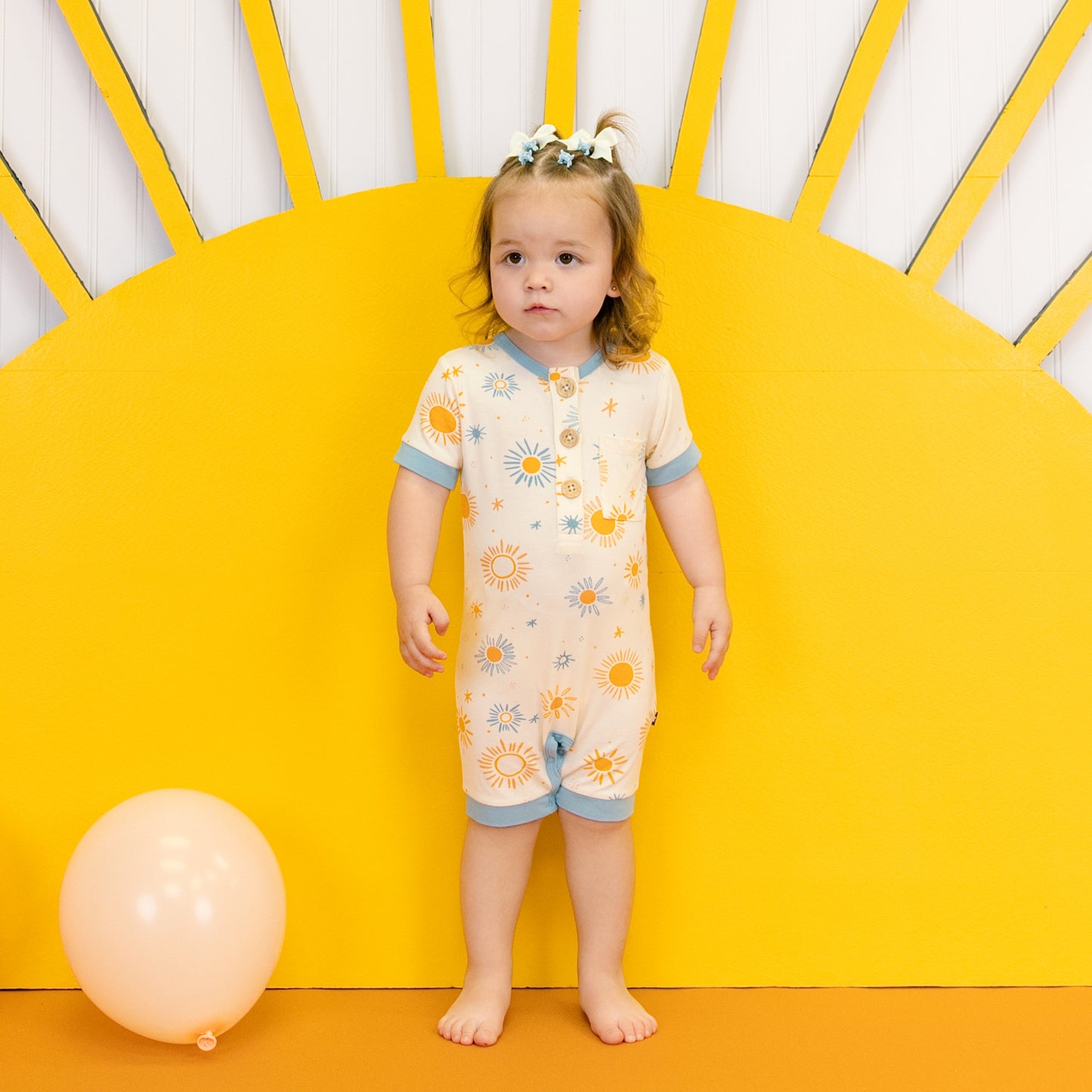 Short Romper in Sunkissed
